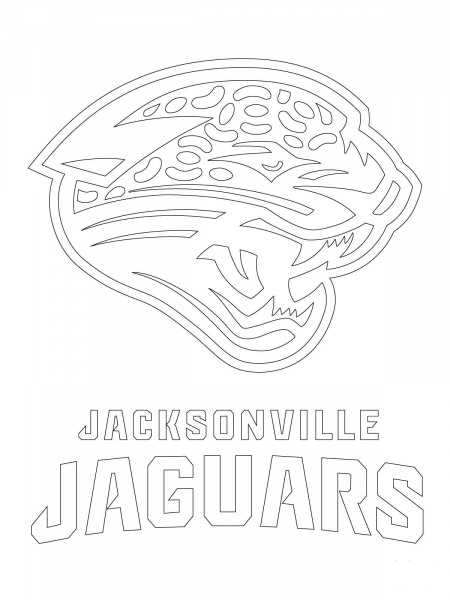 Jacksonville Jaguars Logo coloring page image