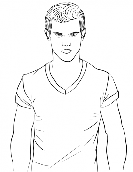 Jacob Black coloring page image