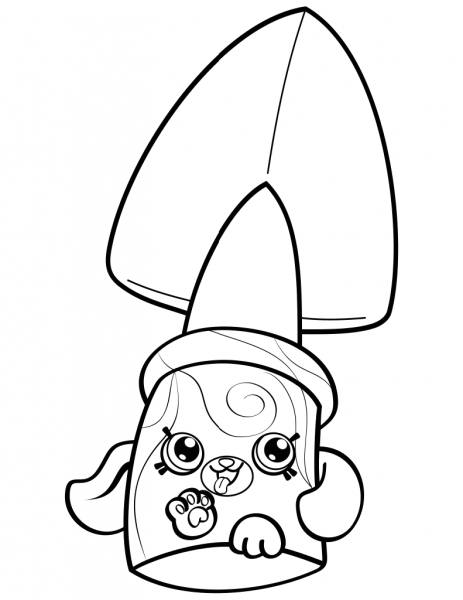 Jade Spade Petkins Shopkin coloring page image