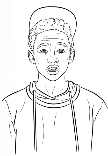 Jaden Smith coloring page image