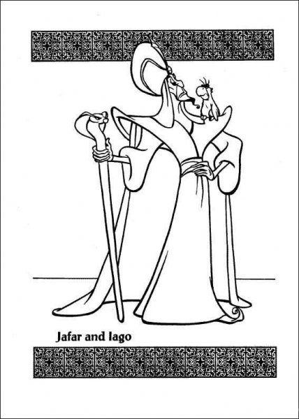 Jafar And lago  coloring page image