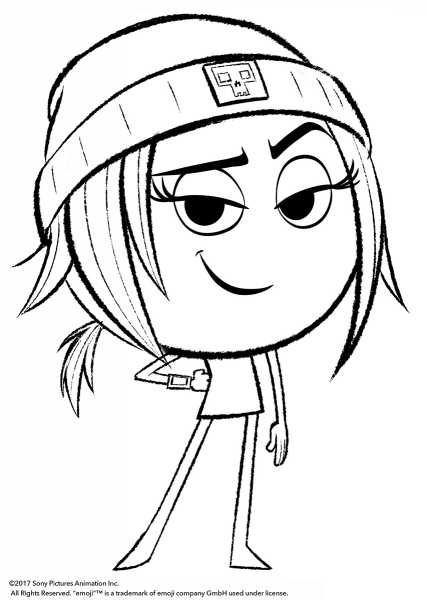 Jailbreak from Emoji Movie  coloring page image