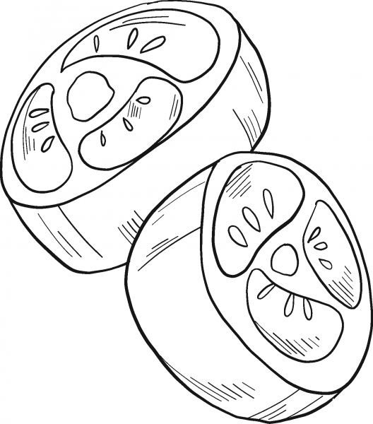 Jalapeno Slices coloring page image