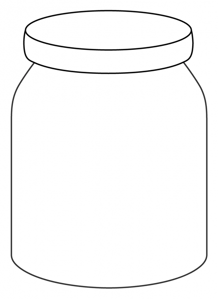 Jar Emoji coloring page image