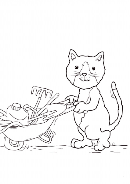 Jasper’s Beanstalk coloring page image
