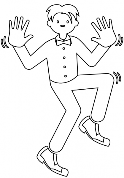 Jazz Hands coloring page image