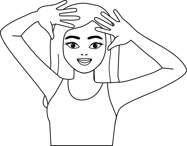 Jazz Hands coloring page image