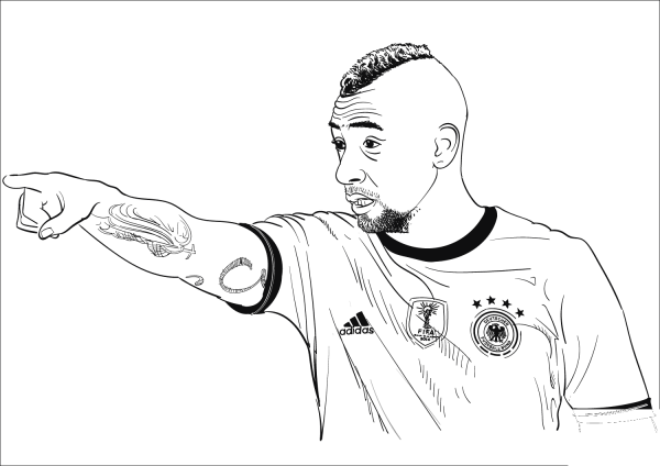 JeÌroÌme Boateng coloring page image