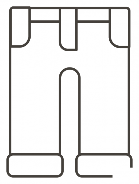 Jeans coloring page image