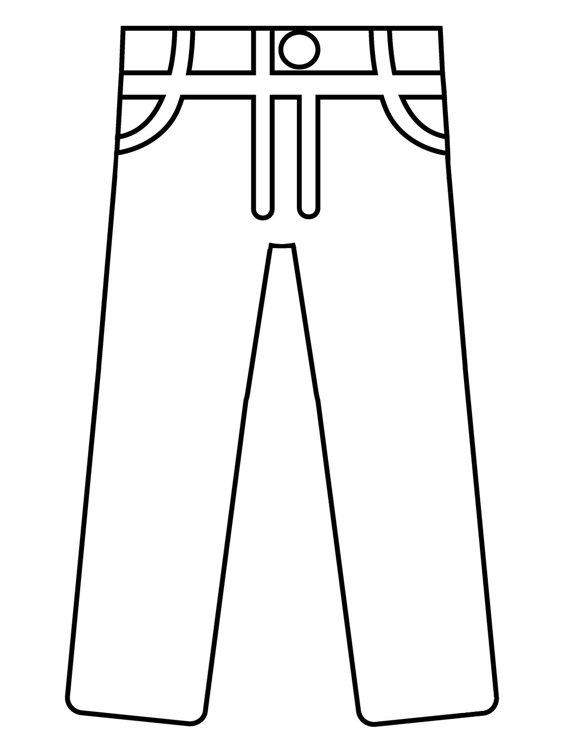 Jeans Emoji coloring page - ColouringPages