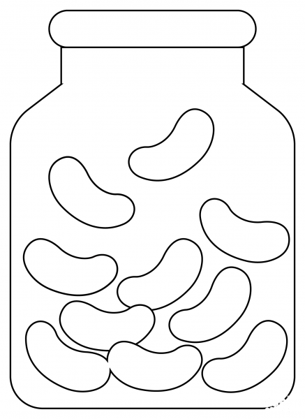 Jelly Beans coloring page image