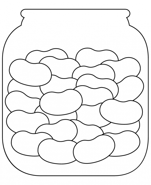 Jelly Beans coloring page image