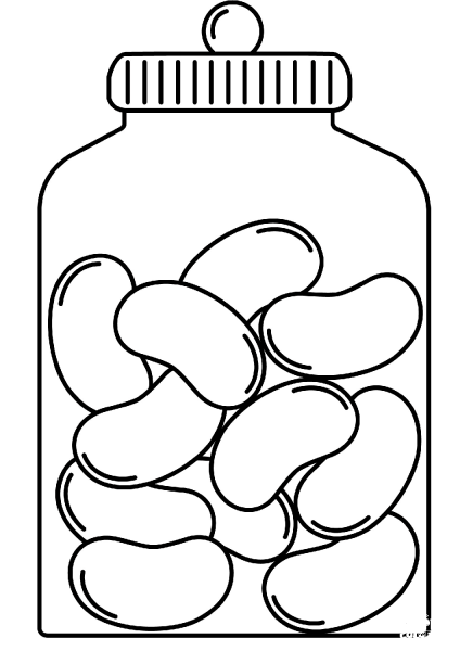 Jelly Beans coloring page image