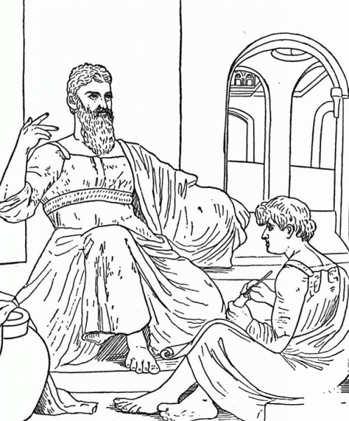 Jeremiah and Baruch coloring page image