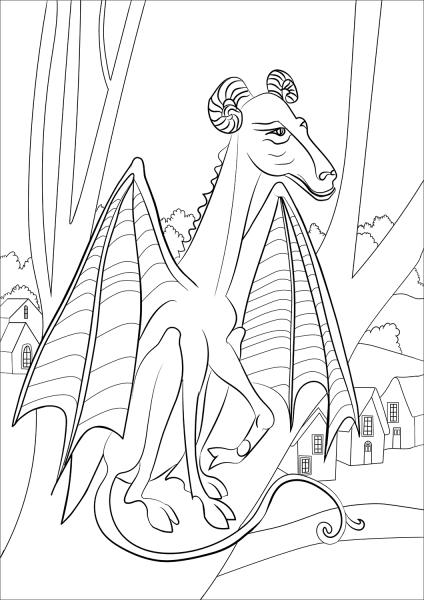 Jersey Devil coloring page image