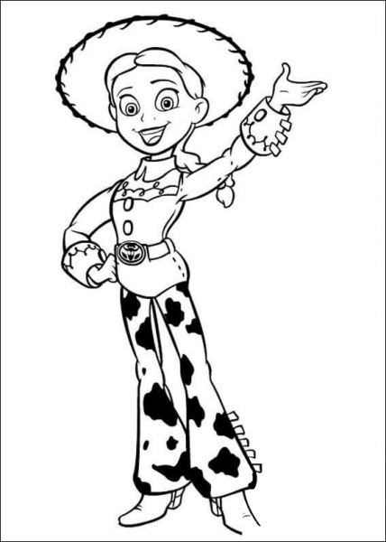 Jessie Is Singing  coloring page image