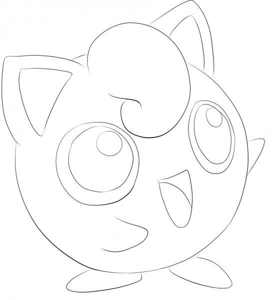 Jigglypuff coloring page image