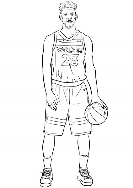 Jimmy Butler coloring page image