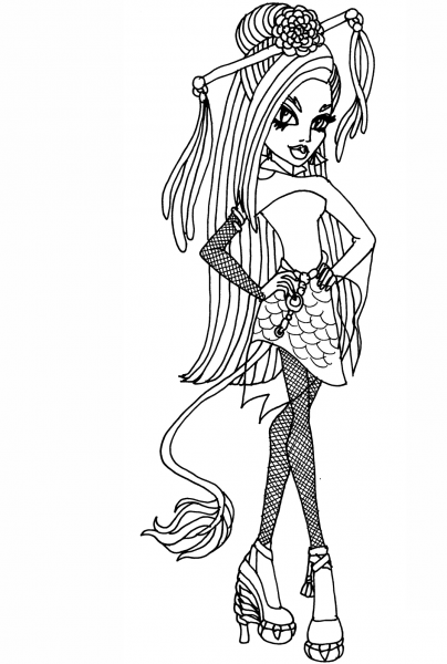 Jinafire Long coloring page image