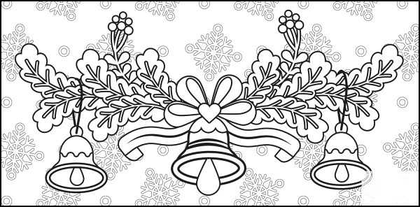 Jingle Bell coloring page image
