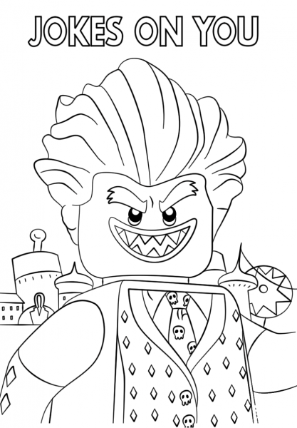 Jocker from The LEGO Batman Movie coloring page image