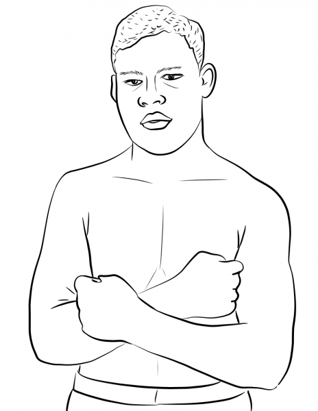 Joe Louis coloring page image