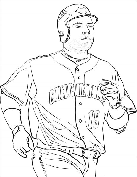 Joey Votto coloring page image
