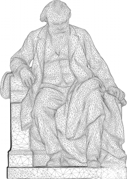 Johannes Brahms 3D Wireframe coloring page image