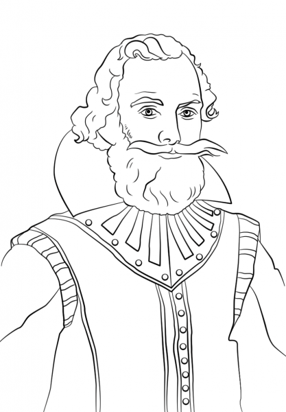 John Smith coloring page image