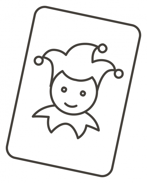 Joker coloring page image