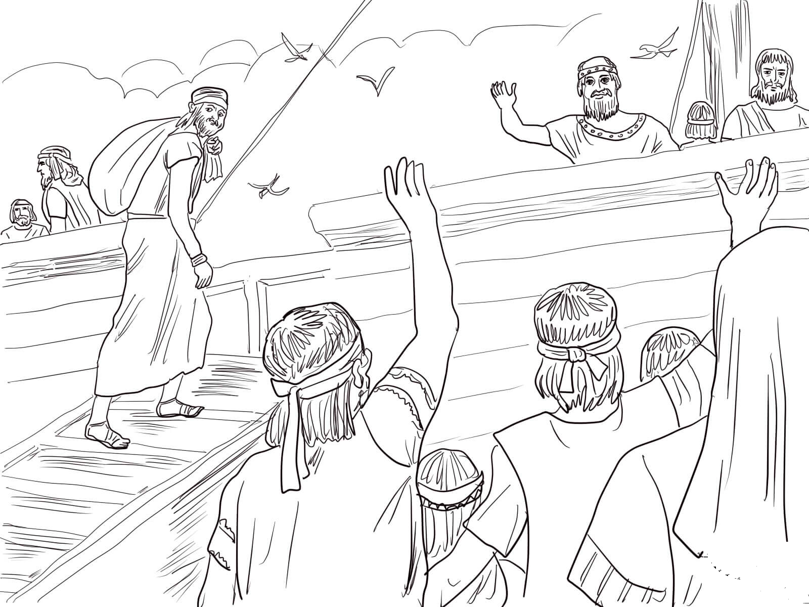 Jonah Runaway From God Coloring Page - Colouringpages