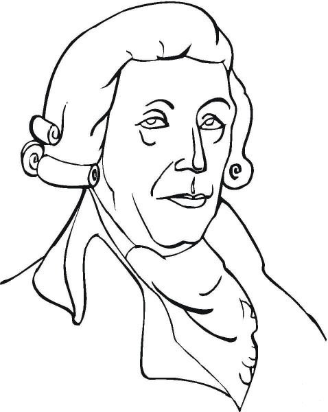 Joseph Haydn  coloring page image