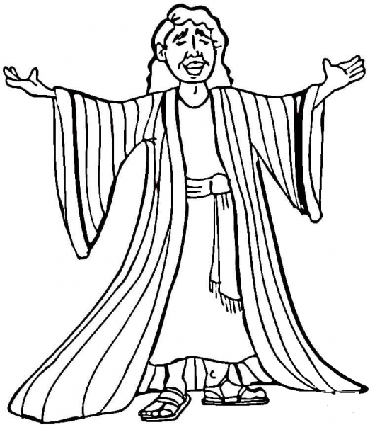 Joseph Many Colored Coat coloring page image
