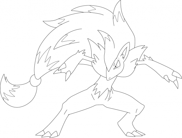 Josh the Zoroark coloring page image