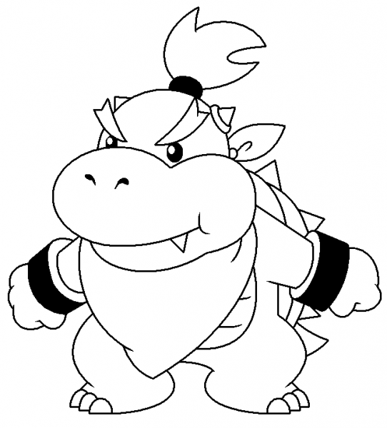 Jr. Bowser coloring page image