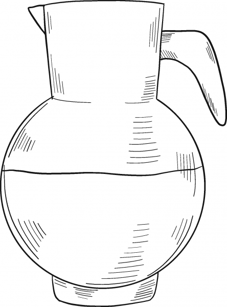 Jug of Milk coloring page image