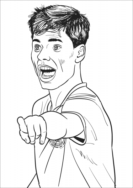 Julian Weigl coloring page image