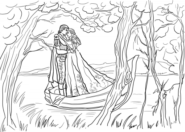 Juliet Dream coloring page image