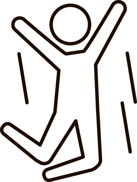 Jump coloring page image