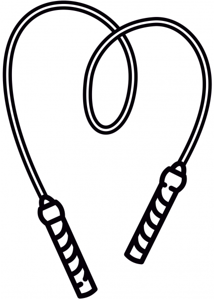 Jump Rope coloring page image