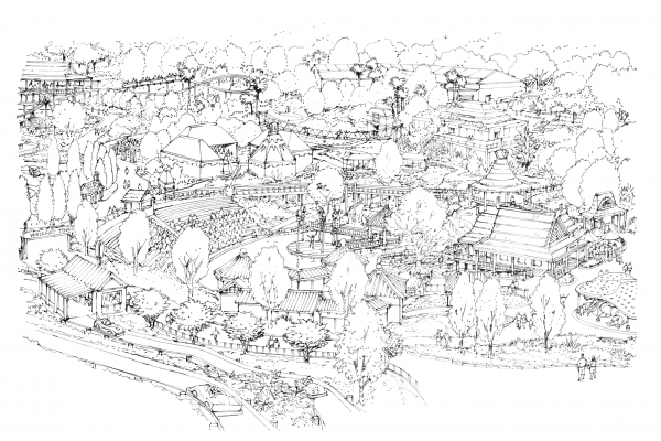 Jungle Overviewline New coloring page image
