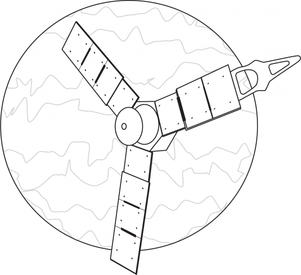 Juno Spacecraft coloring page image