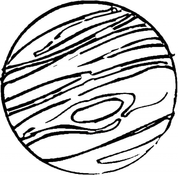 Jupiter  coloring page image