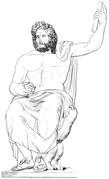 Jupiter Verospi Statue coloring page image