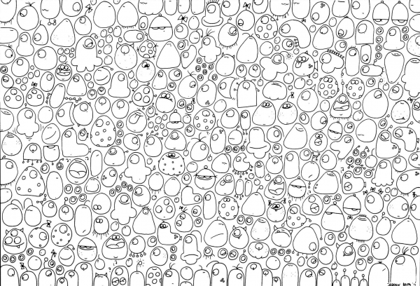 Just a Day out of Days and Days Munnen by Jompie coloring page image