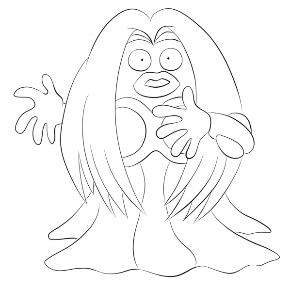Jynx coloring page image