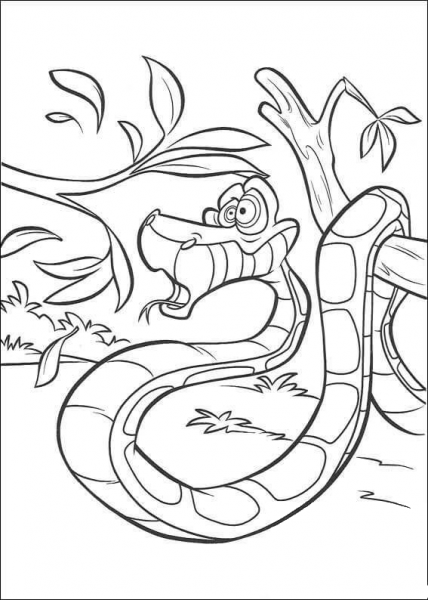 Kaa  coloring page image