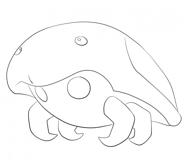 Kabuto coloring page image