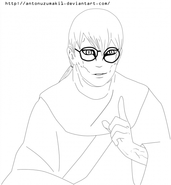 Kabuto Yakushi coloring page image