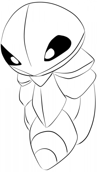Kakuna coloring page image